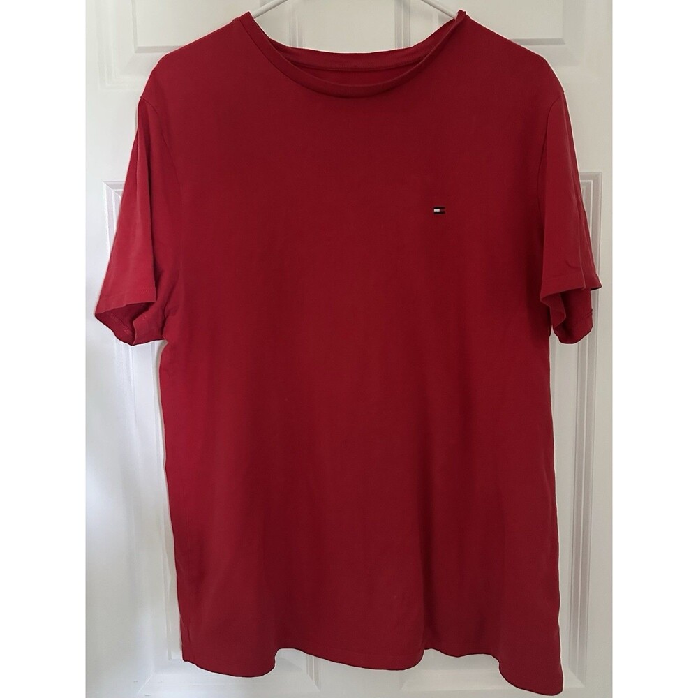 Tommy Hilfiger Men’s Short Sleeve T-Shirt Size M Red Cotton